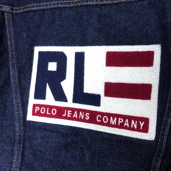 Lauren Polo Jean Jacket American Flag S - Picture 3 of 4